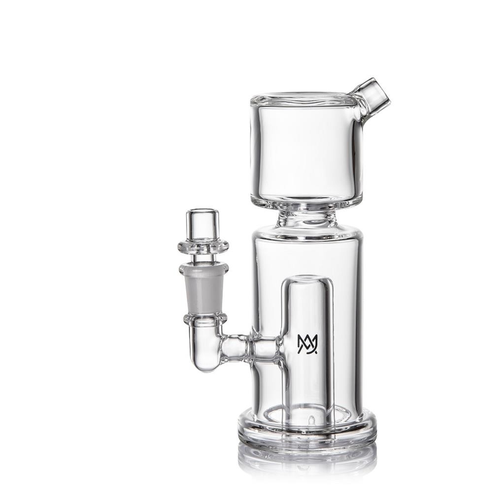 MJ Arsenal COLUMN MINI RIG Water Pipe 5" Clear 10mm Borosilicate Glass MJA