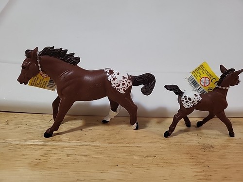 Safari Ltd. Appaloosa Hengst & Fohlen Neu Mit Etikett - Bild 2 von 2