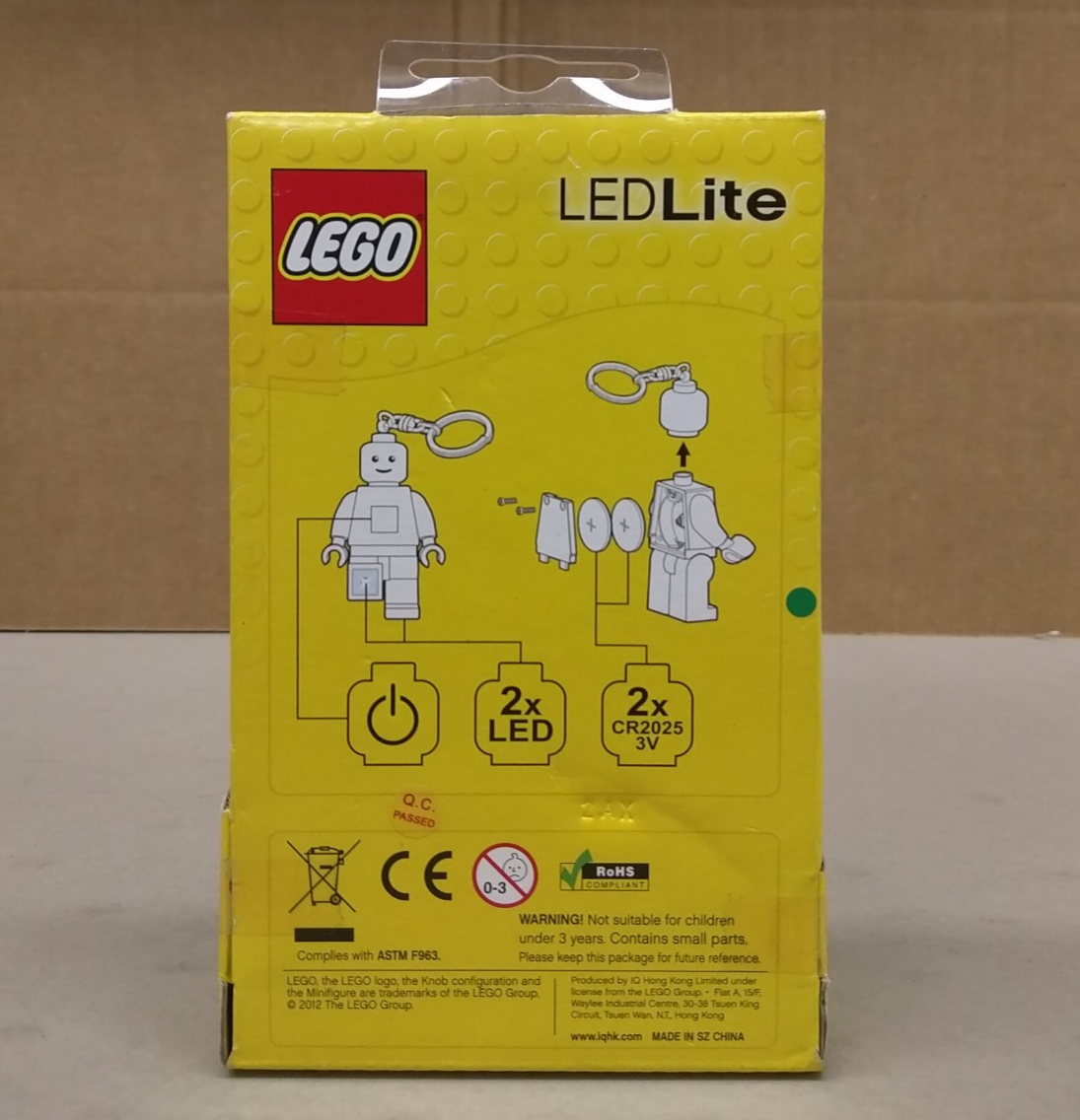 LEGO LGL-KE10 Classic Blue Spaceman Minifigure LED Key Chain NEW