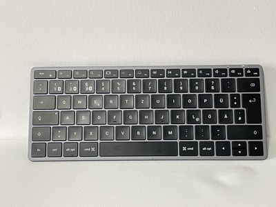 Satechi Slim X1 Mini Bluetooth  Tastatur Deutsch, QWERTZ Anthrazit