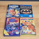 NES Boxed Game Lot Complete  Mega Man Punch Out Batman Authentic #2