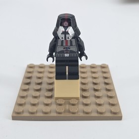 Lego Star Wars Sith Trooper Black Armor W/O Printed Legs SW0443 Minifigure
