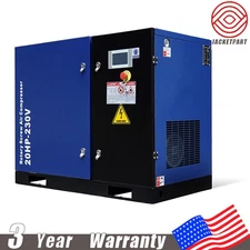 20HP Rotary Screw Air Compressor 230V 3Phase 74CFM 125PSI Air Compressed System
