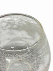Vintage Clear Glass Lamp Globe Shade White Spaghetti Web Pattern 2” Fitter — photo 10