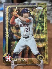 2025 Topps Gilded Jose Altuve Gold Refractor 70/75  🔥 Houston Astros