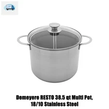 Demeyere RESTO 38.5 qt Multi Pot, 18/10 Stainless Steel