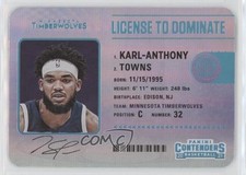 2020-21 Panini Contenders License to Dominate Karl-Anthony Towns #18 4k8