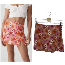 Urban Outfitters Mini Skirt Linen Flower Power Small