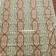 BTY Flourish Stripe Interior Decor Fabric Green Beige