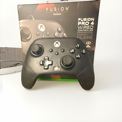 PowerA Fusion Pro 4 Wired Controller Hall Effect, Mappable, Xbox/PC Black 10ft