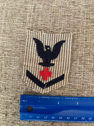 WWII US Navy WAVES Pharmacist’s Mate 3rd Class Patch Seersucker Rating ...