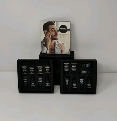 Brickell 16-Pc Sample Kit Men Travel Size Hair Skincare Anti-Aging SEALED Items
