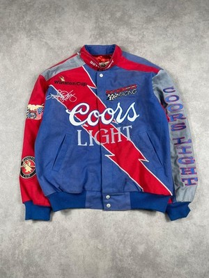 Vintage NASCAR Jacke Herren Large Racing Coors Light Kyle Petty #42 Jeff Hamilton