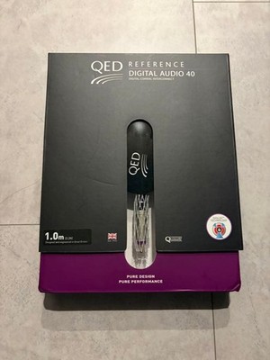 QED Reference Digital Audio 40 Cable 39.4 in Purple High-Quality Audio