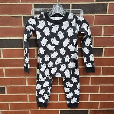Hanna Andersson Ghost Long John PJs Pajamas Size 120 US 6-7 Halloween