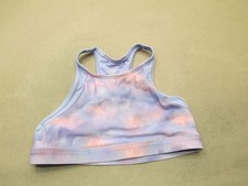 Athleta Size L/12 Girls Multicolor Unlined Wireless Swimwear Activewear Top 11N
