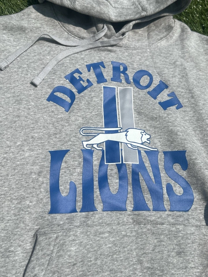Мужская толстовка с капюшоном XL Detroit Lions Nike | серая | перемотка логотипа | Legacy Club - Изображение 2 из 4