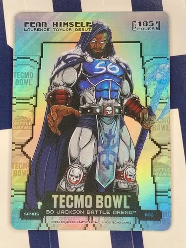 2026 Bo Jackson Battle Arena Tecmo Bowl FEAR HIMSELF Lawrence Taylor