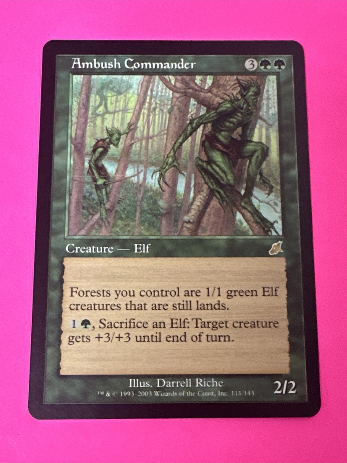 Ambush Commander Scourge Rare MTG magic the Gathering Card 111/143 NEAR MINT +