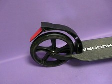 HUDORA BigWheel 230  Scooter Komfortabler Aluminium Cityoller Roller schwarz rot