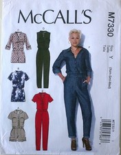 McCalls 7330 Misses Rompers Jumpsuits Sewing Pattern Sz XS-S-M 4-14