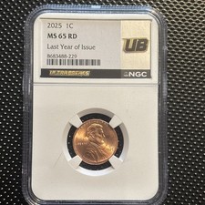 2025 D 1C Last Year of Issue NGC MS 65 RD