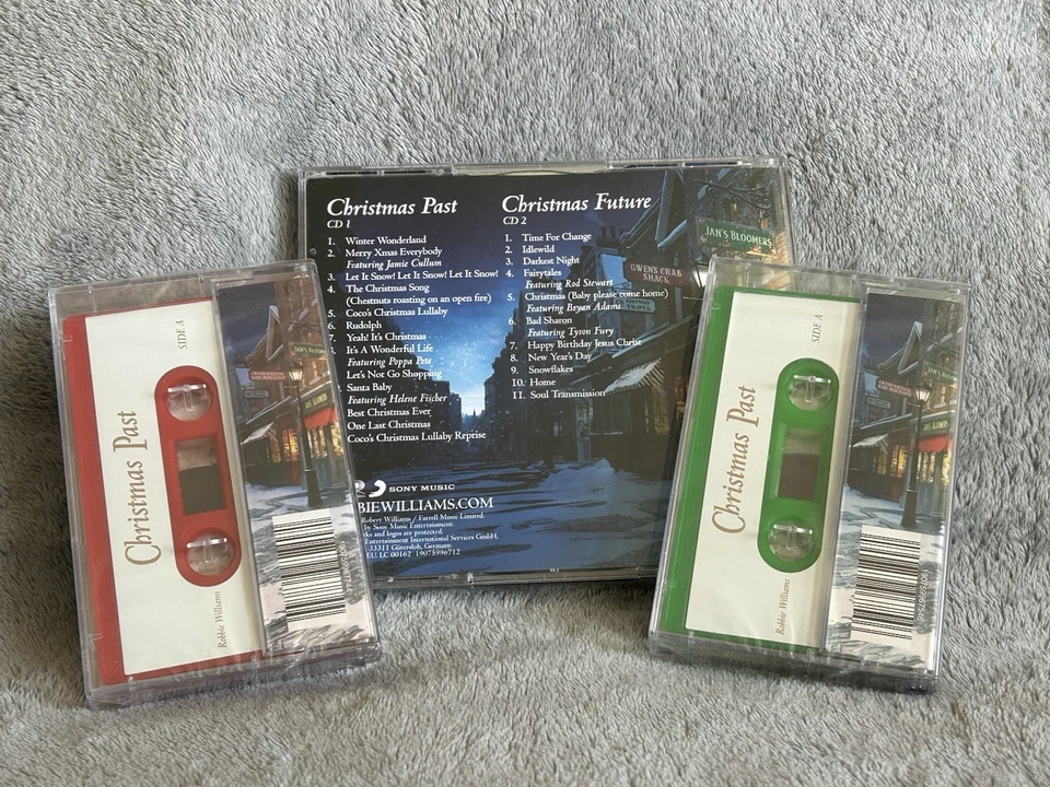 ROBBIE WILLIAMS The Christmas Present CASSETTE Red + Green NEW SEALED + CD - Image 2 of 4