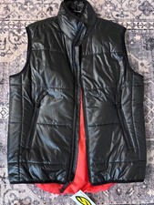 Smith Optics Black puffer vest with Orange liner mens Large NWT