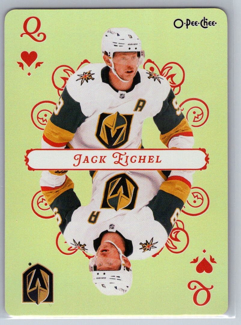 2025-26 O-Pee-Chee Jack Eichel Playing Cards Queen Hearts