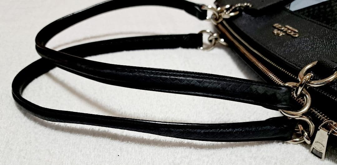 COACH handbag patchwork diamond pattern 30a - image 12