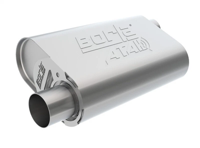 Borla CrateMuffler SBC for Chevrolet Small Block 283/327/350 V8, 2.5" Offset - Image 2 of 4