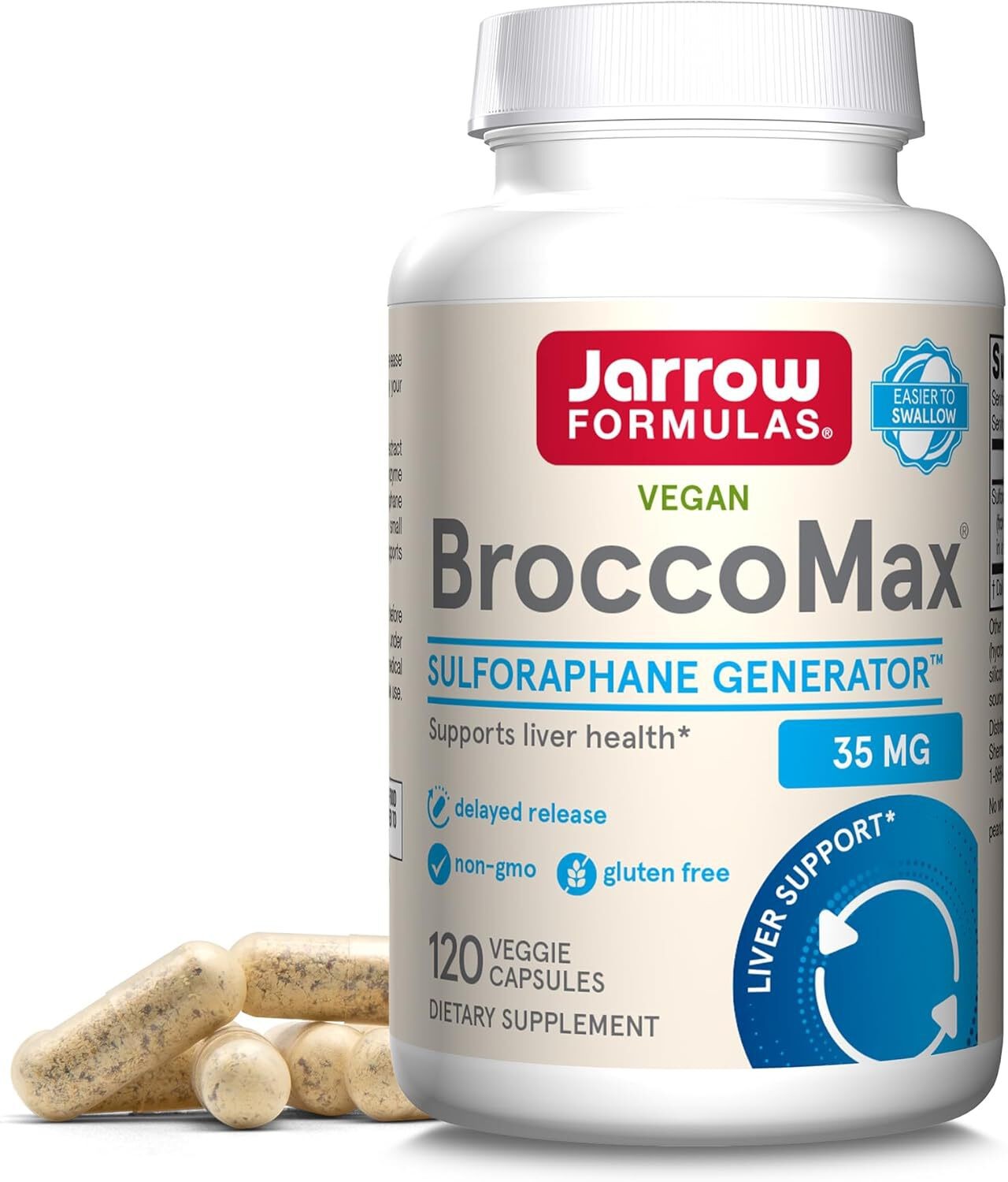 Jarrow Formulas BroccoMax 35 mg – 60-120 Delayed Release Veggie Capsules