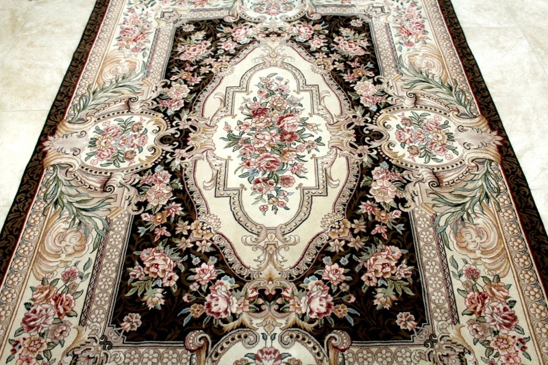 8X6 BREATHTAKING MASTERPIECE MINT 400KPSI 50RAJ HAND KNOTTED WOOL TABRIZZ RUG
