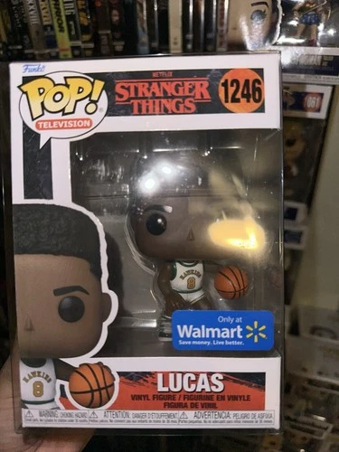 Funko Pop! Television Stranger Things Lucas #1246 Basketball With Pop Protector