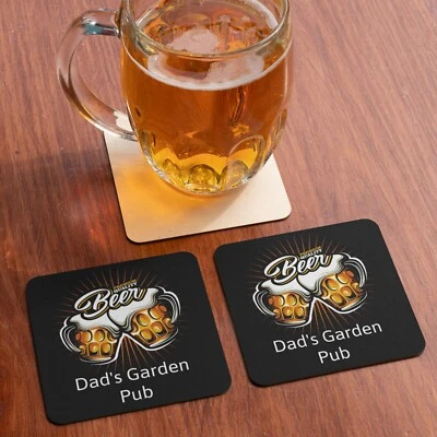 Personalised Beer Mats, drinks mats, beer mat board, for home pubs and events - Image 1 of 4