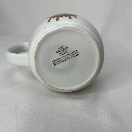 Arabia Finland braune Kuh Krug weiß 5 1/2 Zoll Keramik Vintage - Bild 6 von 7