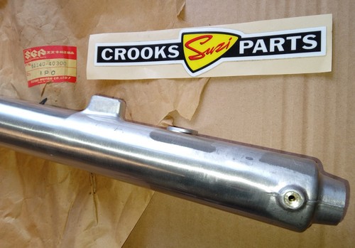 NOS 51140-40300 RM250 / RM400 N 1979 Genuine Suzuki Left Hand Outer Fork Tube - Picture 7 of 12