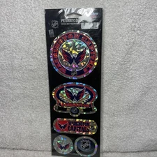 Washington Capitals Prismatic Decals Five  3.5"  - 1.5"  #L