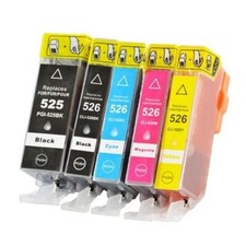 Ink for Canon Pixma MG5350 Printer PGI-525 CLI-526 Full Set of 5