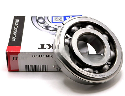 NEW KOYO 6306 NR C3 BALL BEARING, SNAP RING 30x72x19mm  FAST SHIPPINGH