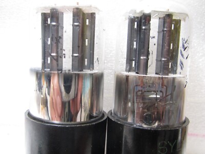 6SN7 GT  SYLVANIA 3 holes badboys PLATINUM MATCHED PAIR,NATO specs TV7 tested #1