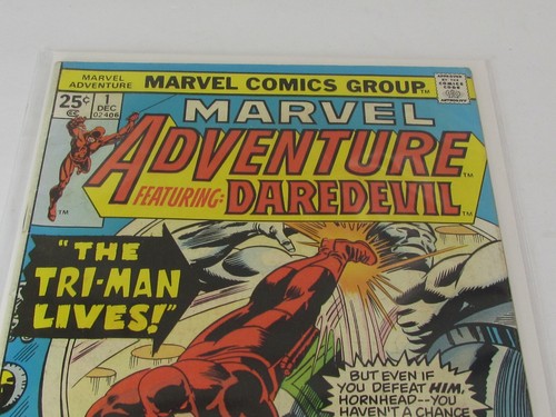 Marvel Adventure Featuring Daredevil #1 - Marvel Comics (1975) bolso y tablero - Imagen 3 de 5