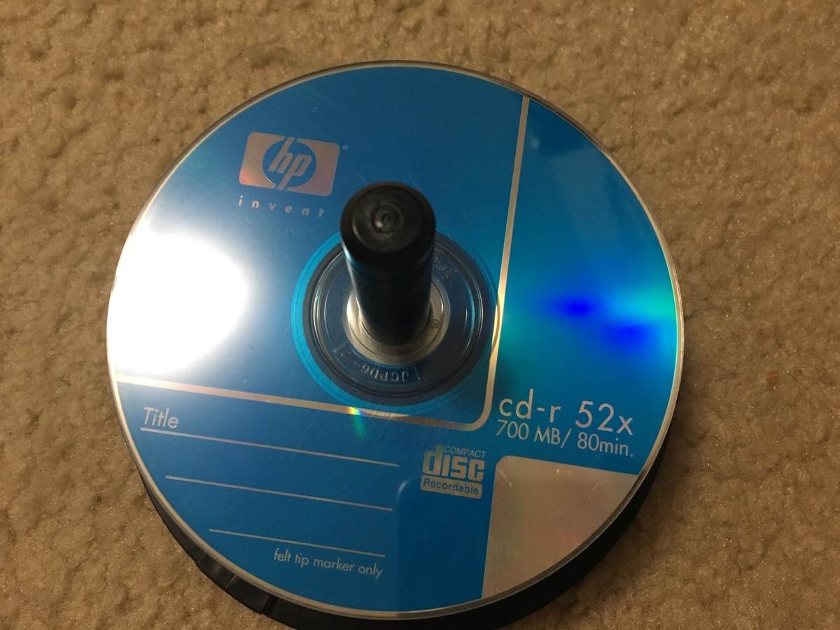 HP CD-R CDR Blank Disc Media 80Min 700MB 52X Opened Pack 24 CD