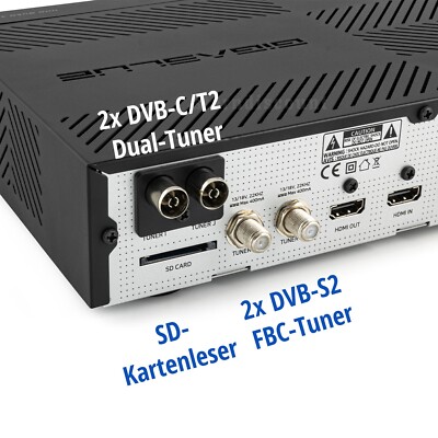 Gigablue UHD Quad 4K - Récepteur Satellite Linux 2xDVB-S2 FBC - Neuf