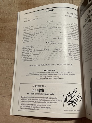 ¡Volveré abril 1998 OffBroadway Playbill! TOMMY FEMIA Kristine Zbornik +! - Imagen 4 de 6