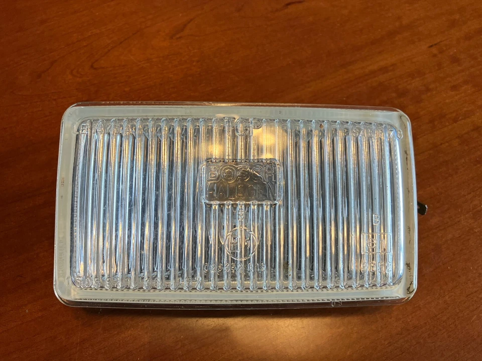 Jaguar XJS, XJ6 Serie 3. Lámpara de conducción halógena Bosch de vidrio con lámpara adicional Foto 3 de 4