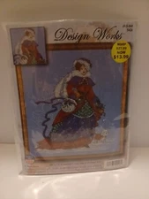 Design Works Counted Cross Stitch Bead Kit Winter Walk #5438 NEW/Sealed