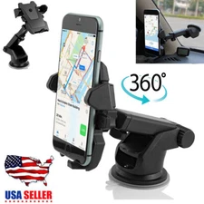 360° Universal Mount Holder Car Stand Windshield For Mobile Cell Phone GPS 