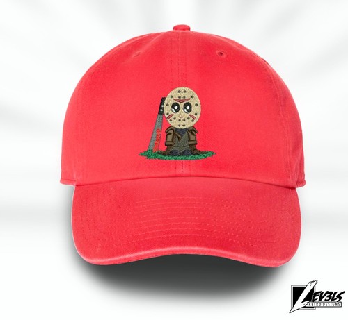 LITTLE KILLER Jay EMBROIDERED HALLOWEEN BASEBALL CAP JASON COSTUME DAD HAT - Picture 7 of 8