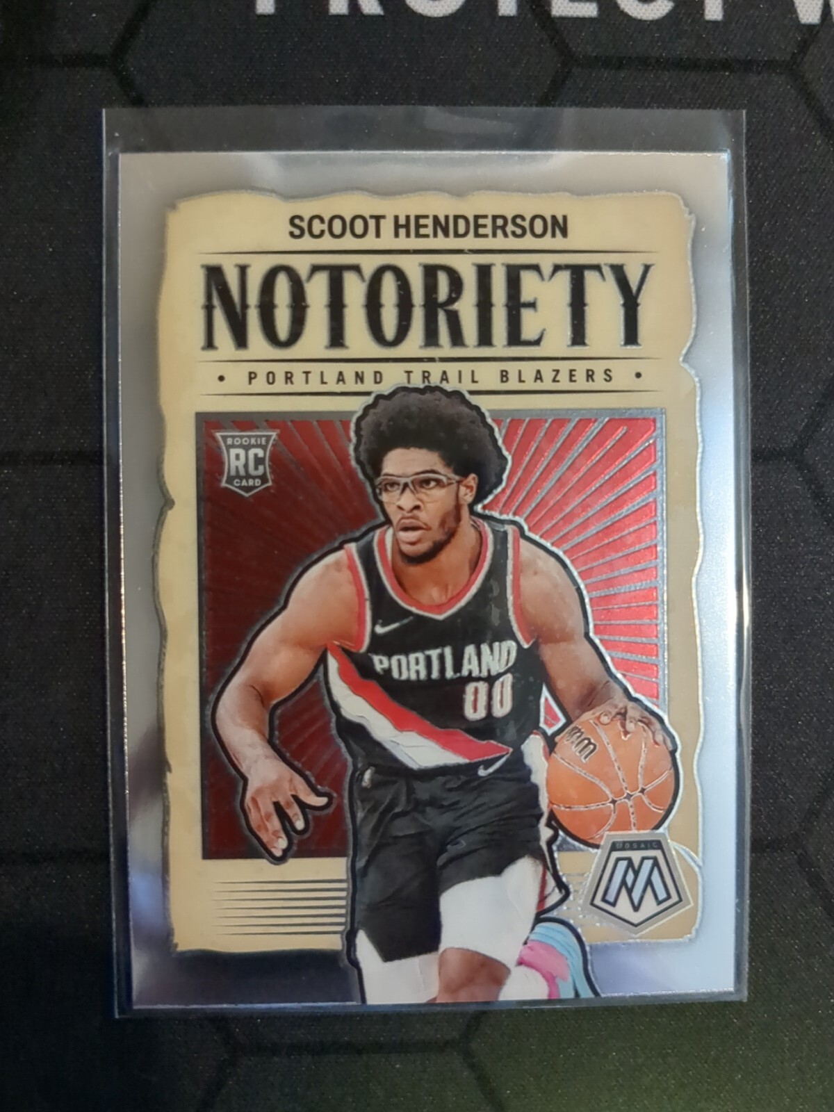 Scoot Henderson 2023-24 Panini Mosaic Rookie Notoriety